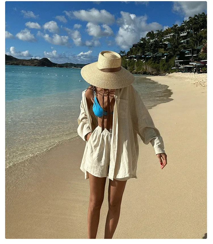 12/13CM Wide Brim Women Straw Strap Summer Sun Hats with Chin For Women UV Sun Protection Beach UPF Derby Travel Cap Sombreros