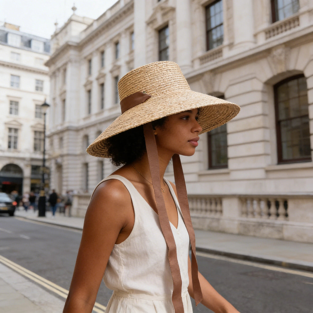 12/13CM Wide Brim Women Straw Strap Summer Sun Hats with Chin For Women UV Sun Protection Beach UPF Derby Travel Cap Sombreros