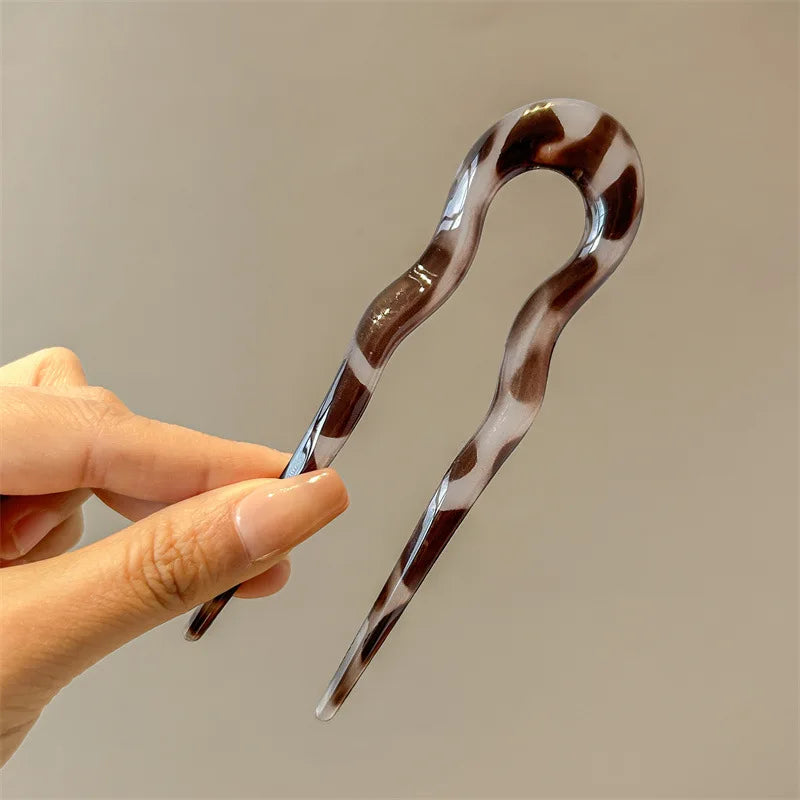 Acetate Acrylic  Geometric Hair Sticks