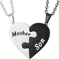 Mother & Son Matching Heart  Necklace