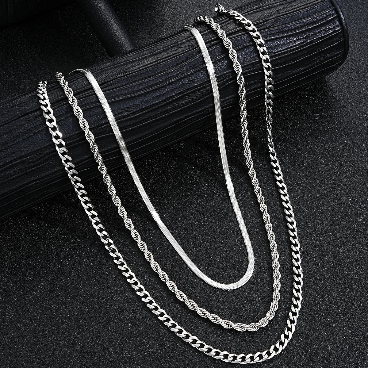 Stainless Steel Silver Color Jewelry Sets