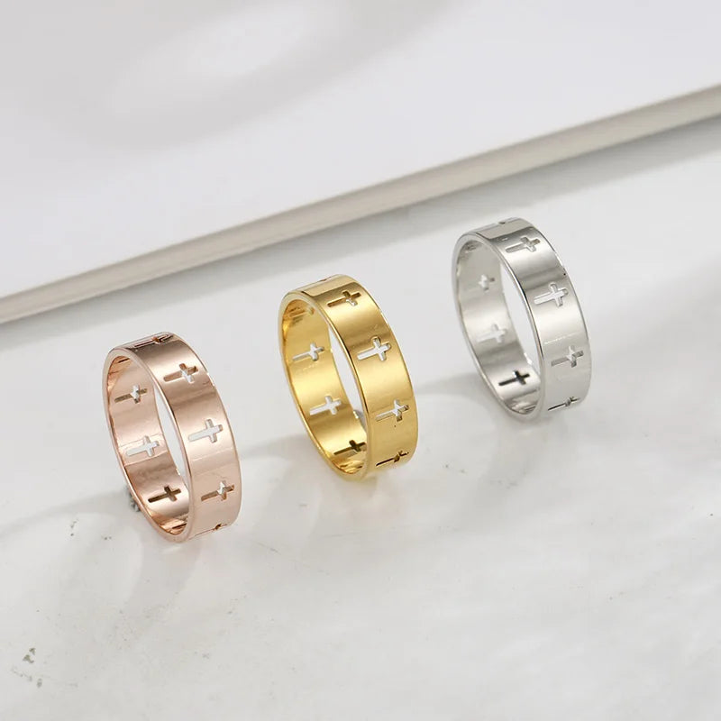 Hollow Cross  Ring