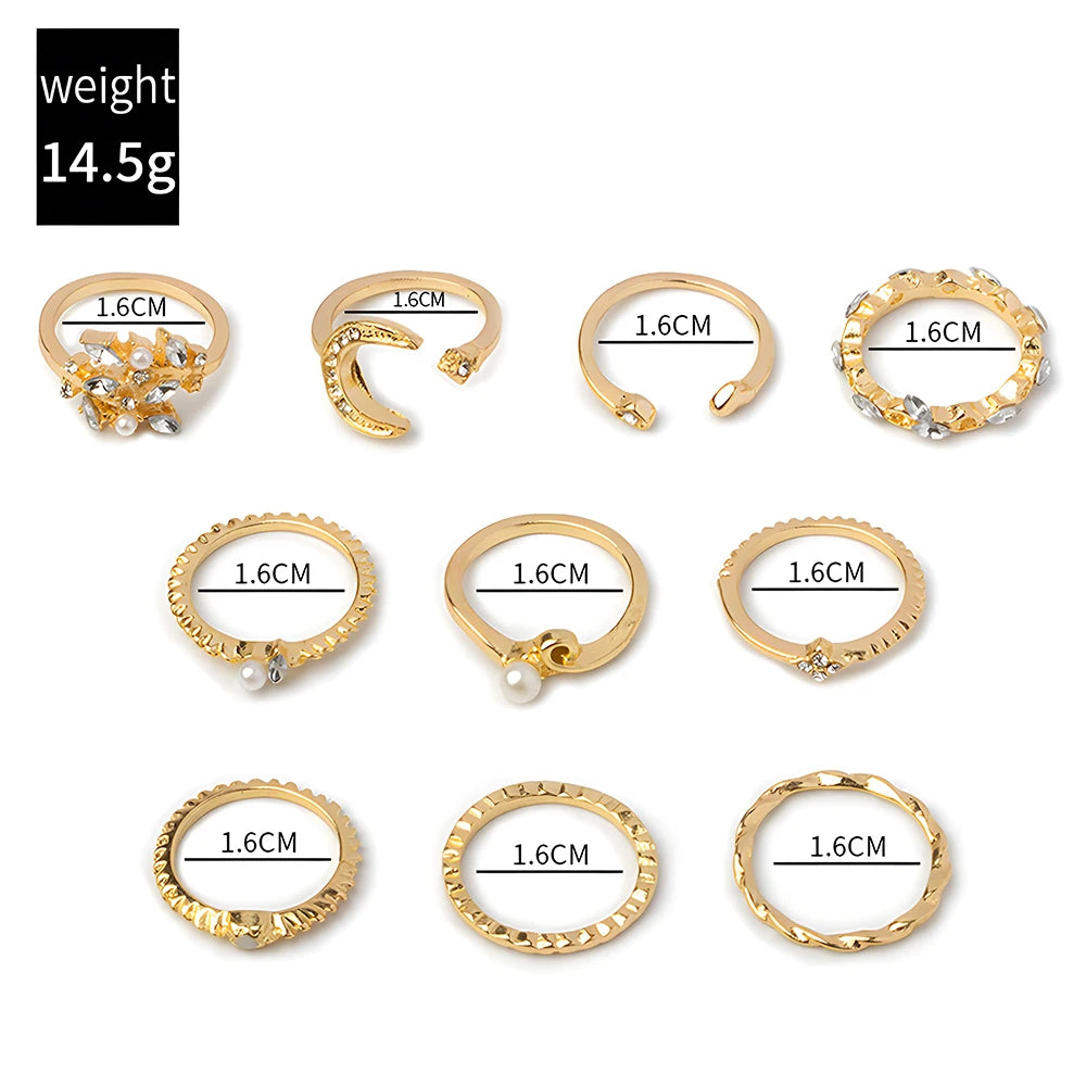 Ring Suit For Women Gold-color