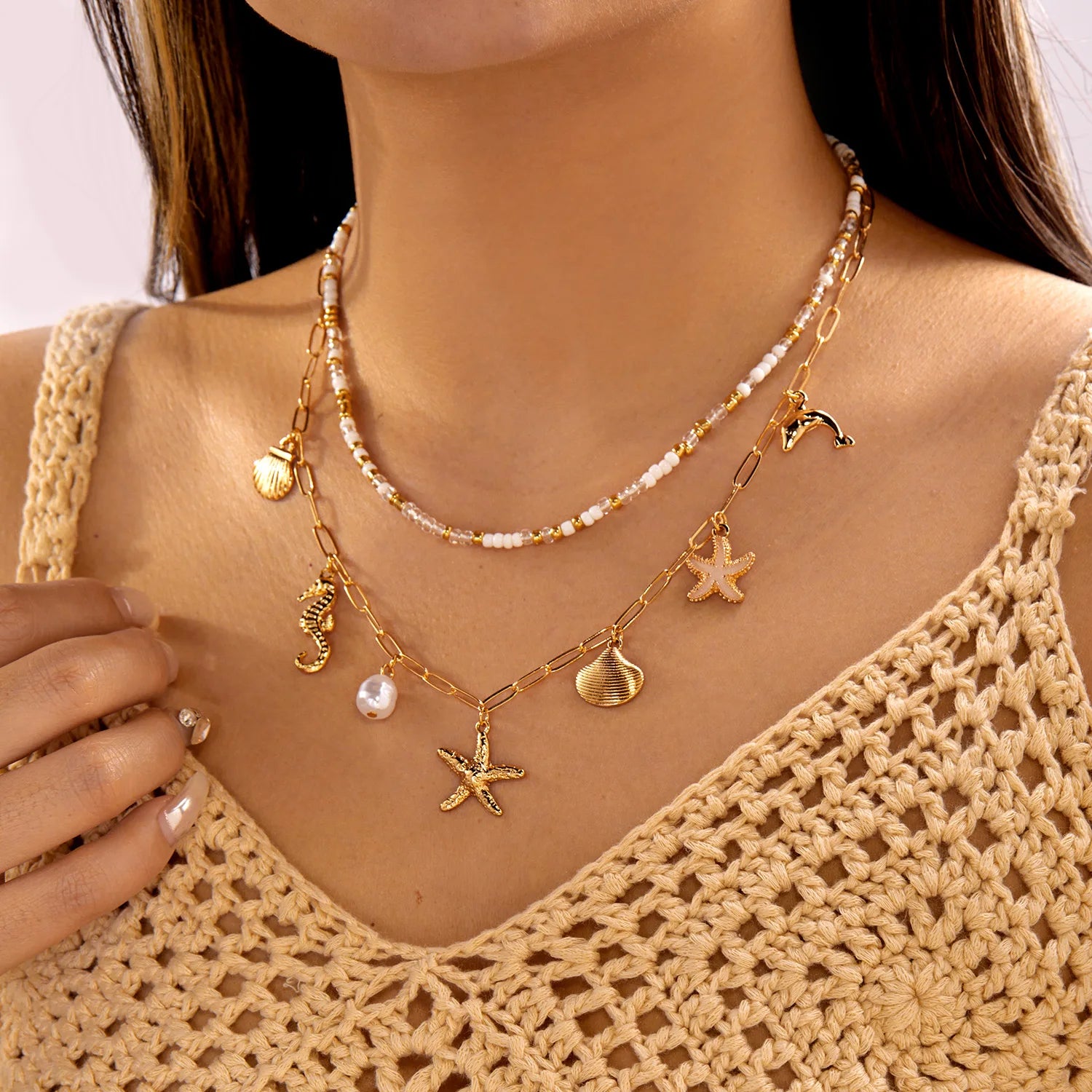 Bohemian Multilayer Pendant Necklace
