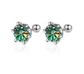 Moissanite Earrings 925 Sterling Silver  Stud Earrings