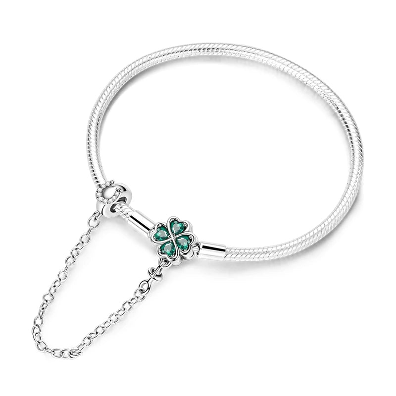 Sterling Silver Bracelets 17-20CM  Heart Shaped Bracelet