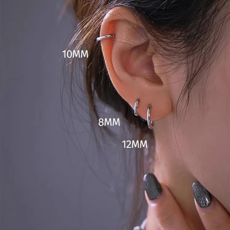 Stainless Steel Hoop Earrings