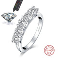 Cbtb Fashion Design Round D Color Pass Test Really Moissanite Luxury Wedding 925 Sterling Silver Jewelry Wholesale