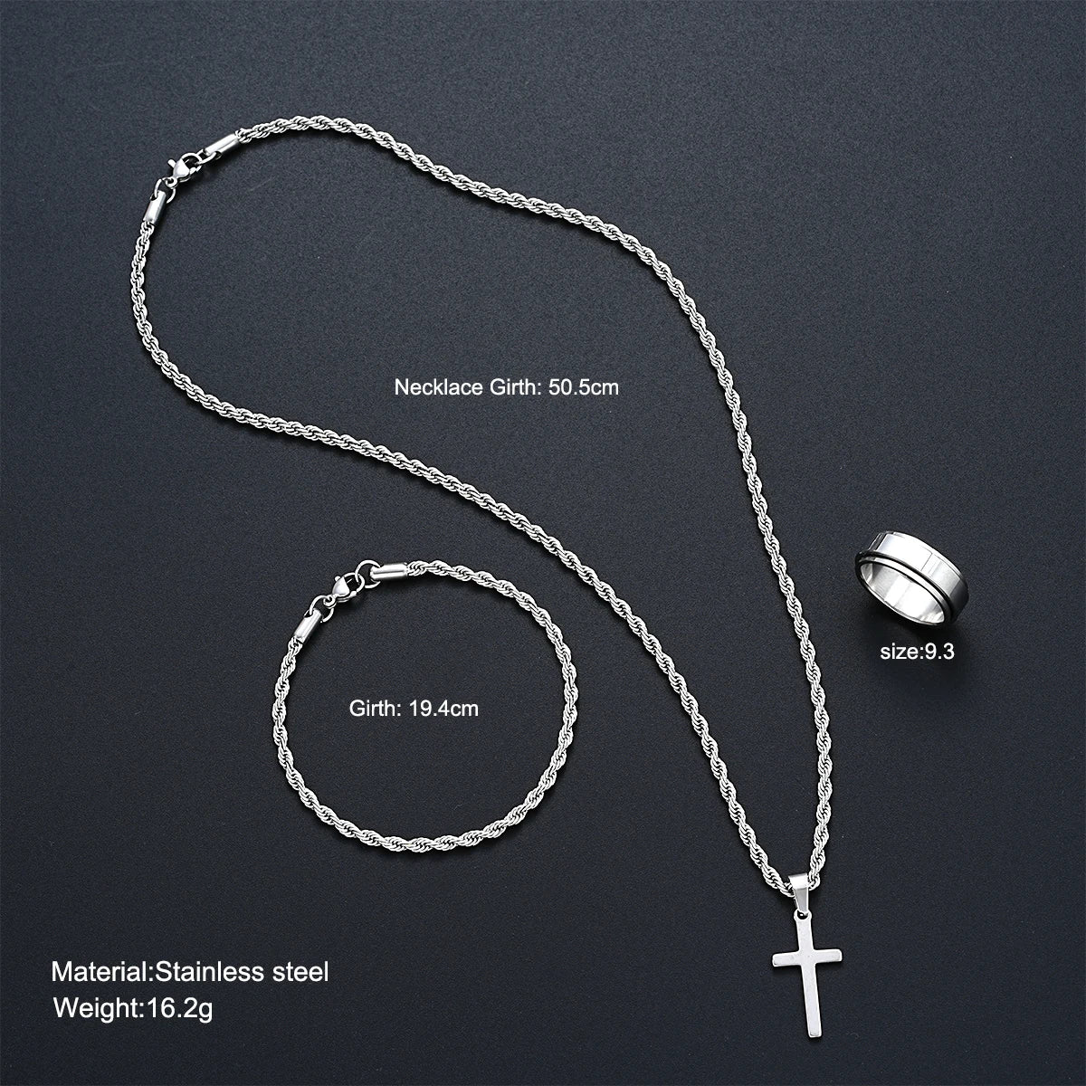 Stainless Steel Simple Jewelry Set