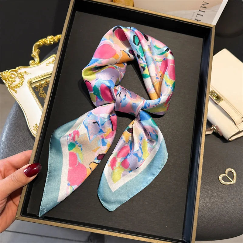 Bohemian Silk Square Scarf