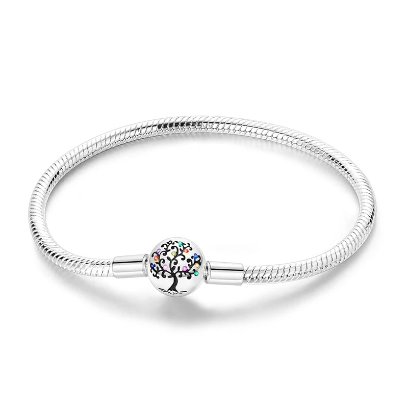 Sterling Silver Bracelets 17-20CM  Heart Shaped Bracelet
