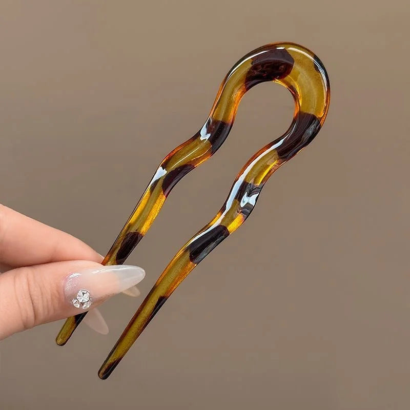 Acetate Acrylic  Geometric Hair Sticks