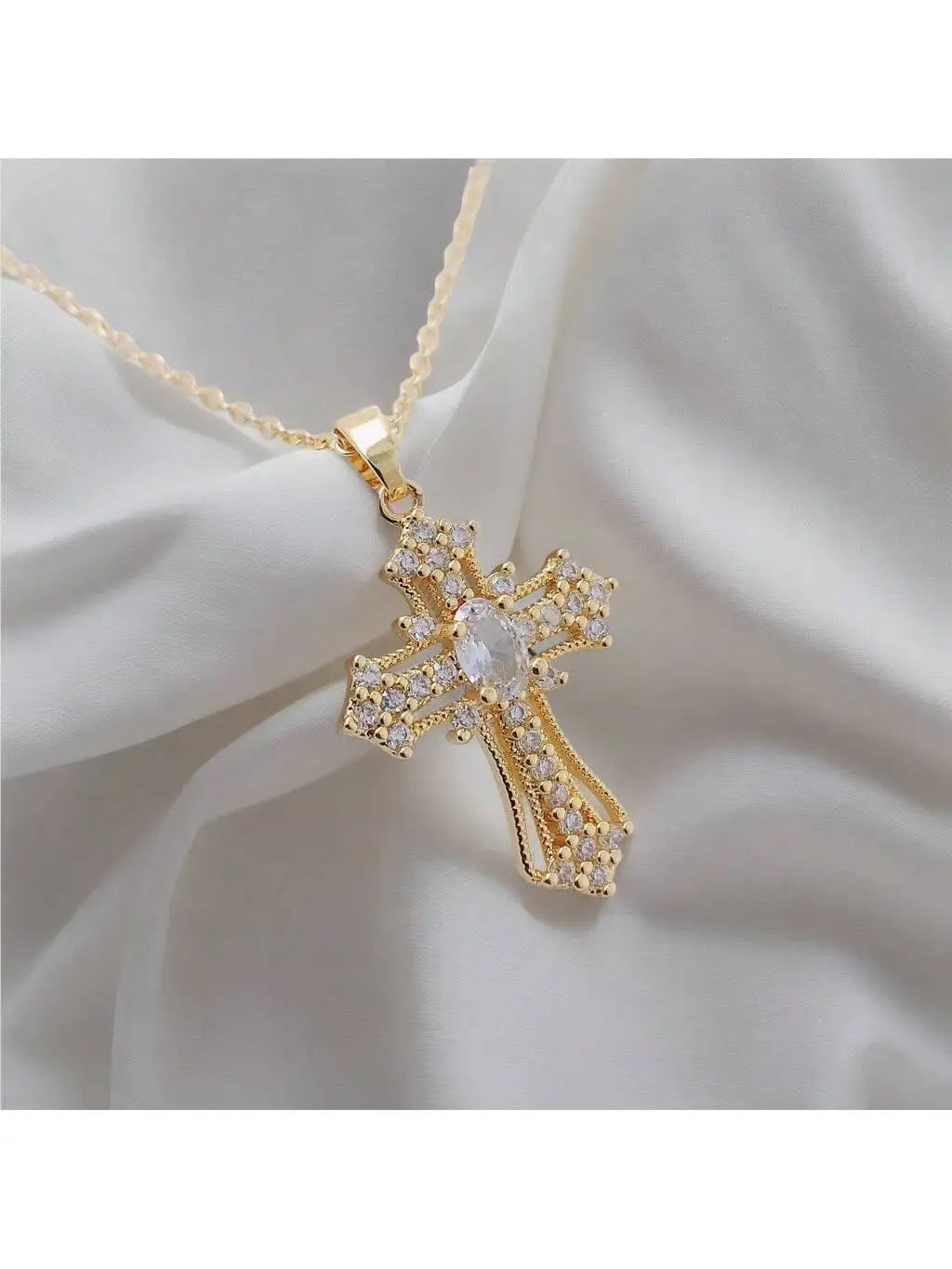 Vintage cross necklace