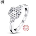 Sterling Silver  Moissanite  Ring