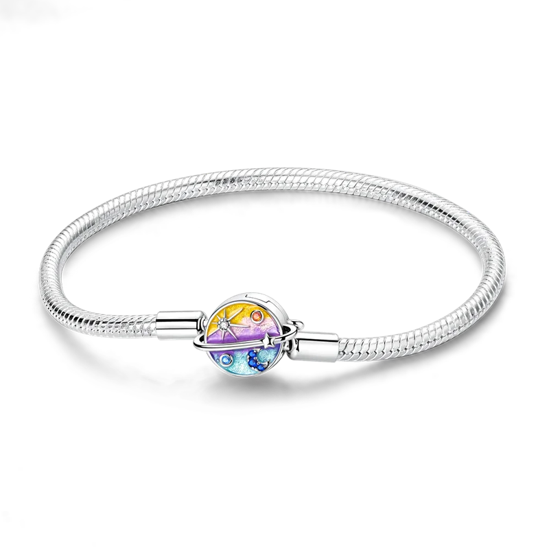 Sterling Silver Bracelets 17-20CM  Heart Shaped Bracelet