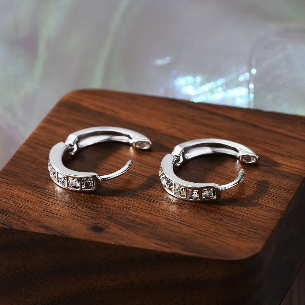 Sterling Silver  Zircon Earrings