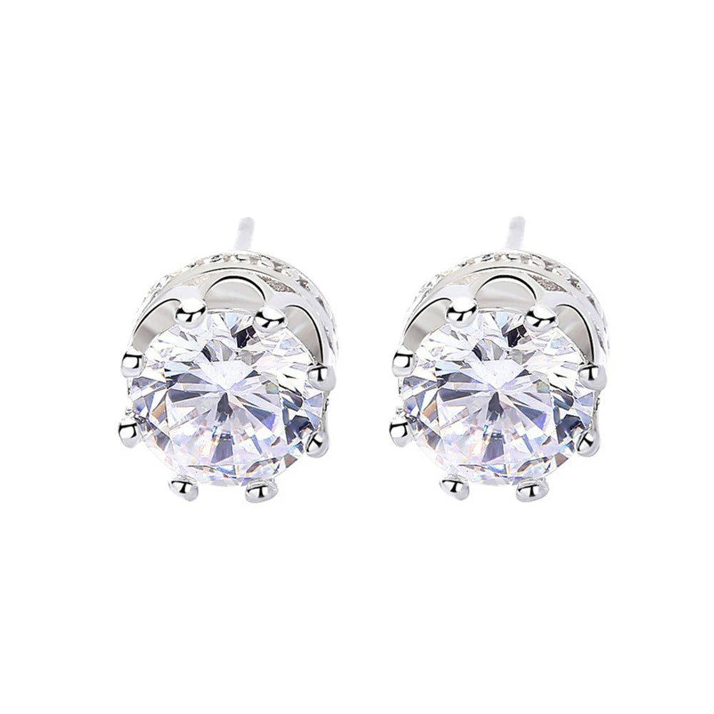 925 Sterling Silver Moissanite Earrings