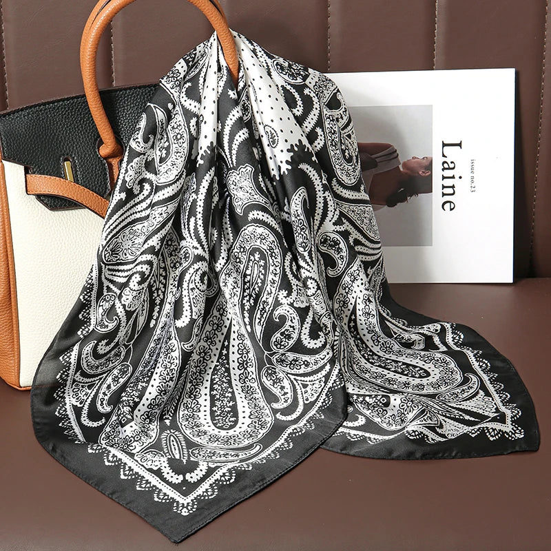 Bohemian Silk Square Scarf