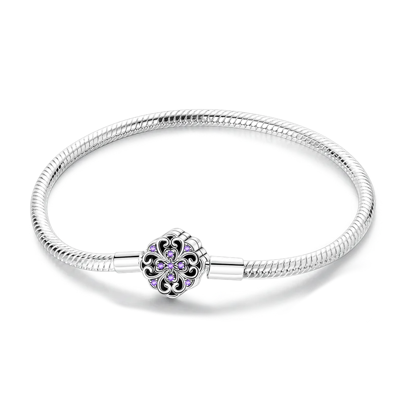 Sterling Silver Bracelets 17-20CM  Heart Shaped Bracelet