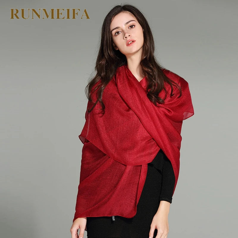 Linen Women Scarf pashmina shawl