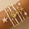 Vintage Seed Bead Stacked Bracelet Set