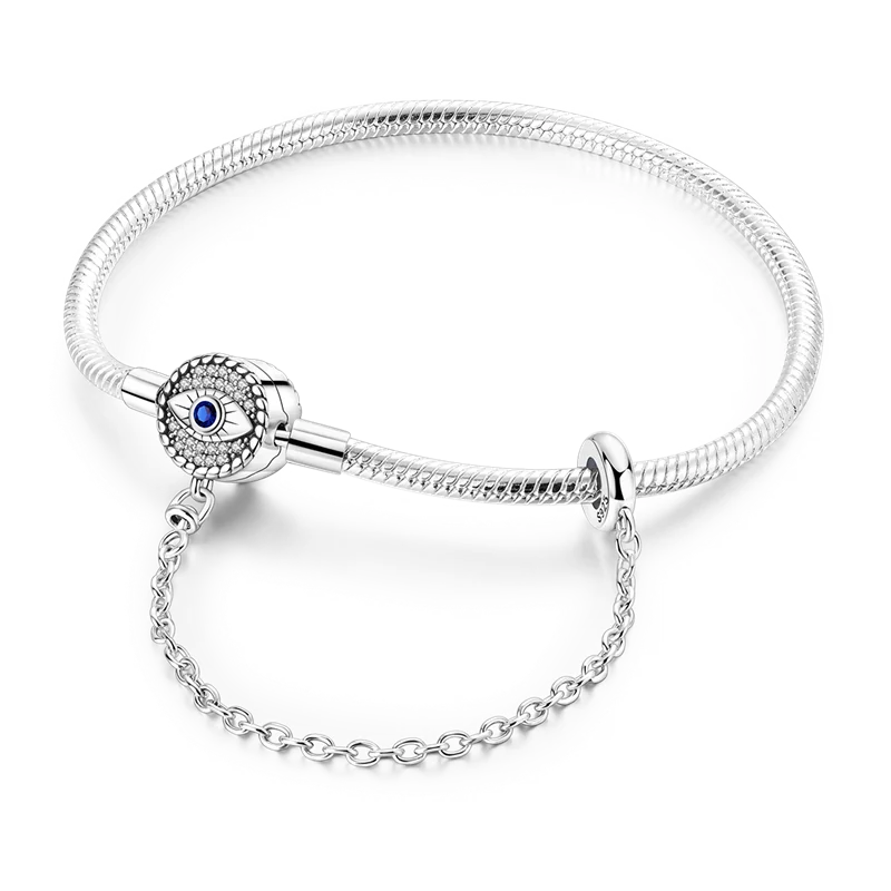 Sterling Silver Bracelets 17-20CM  Heart Shaped Bracelet