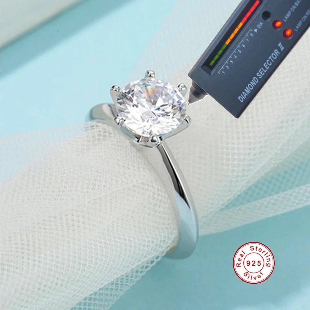 Moissanite  Ring S925 Sterling Silver