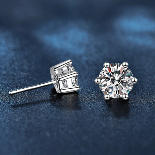 925 Sterling Silver  Moissanite Earrings
