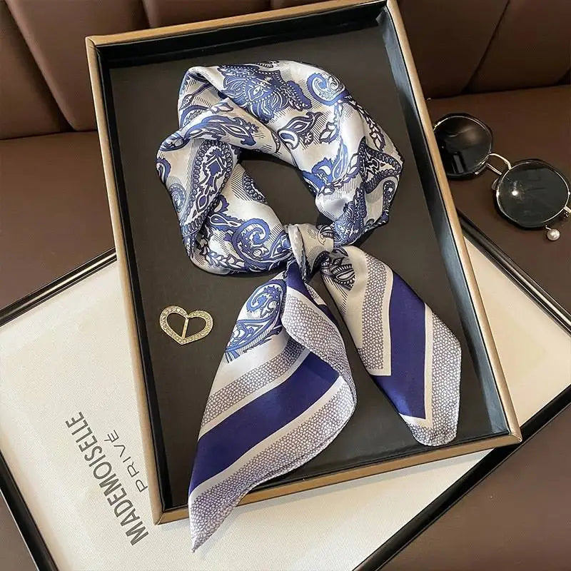Houndstooth Printed Square Scarf