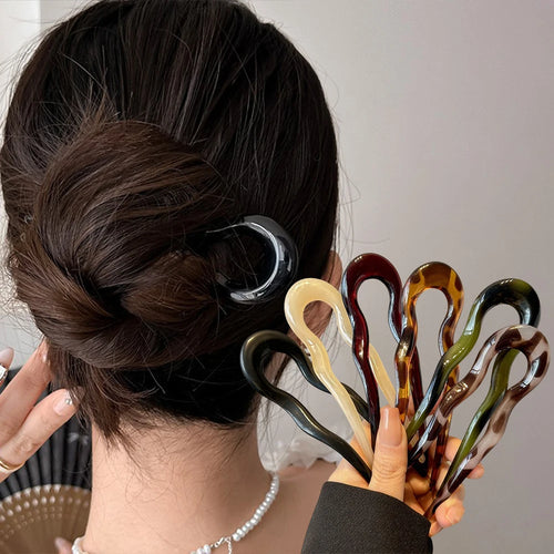 Acetate Acrylic  Geometric Hair Sticks