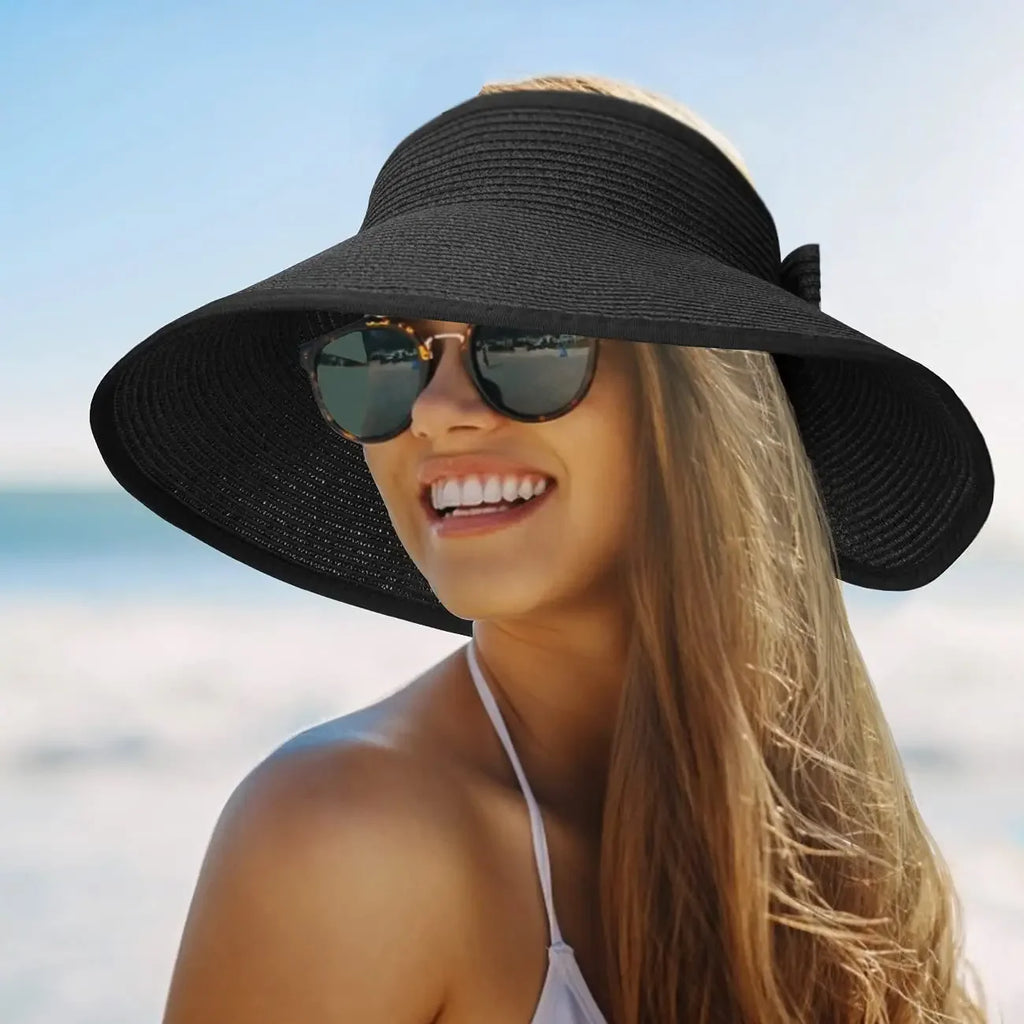Summer Visors Hat  UV-Resistant Foldable  Large Brim