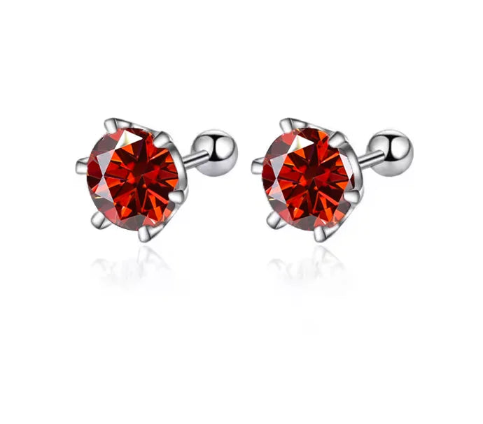 Moissanite Earrings 925 Sterling Silver  Stud Earrings