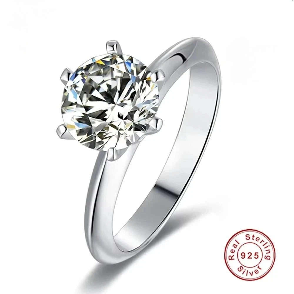 Moissanite  Ring S925 Sterling Silver