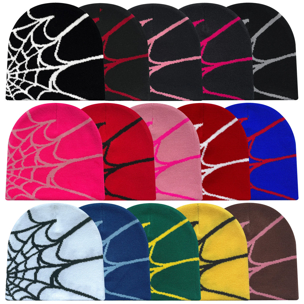 Men's And Women's Hat Spider Web Design