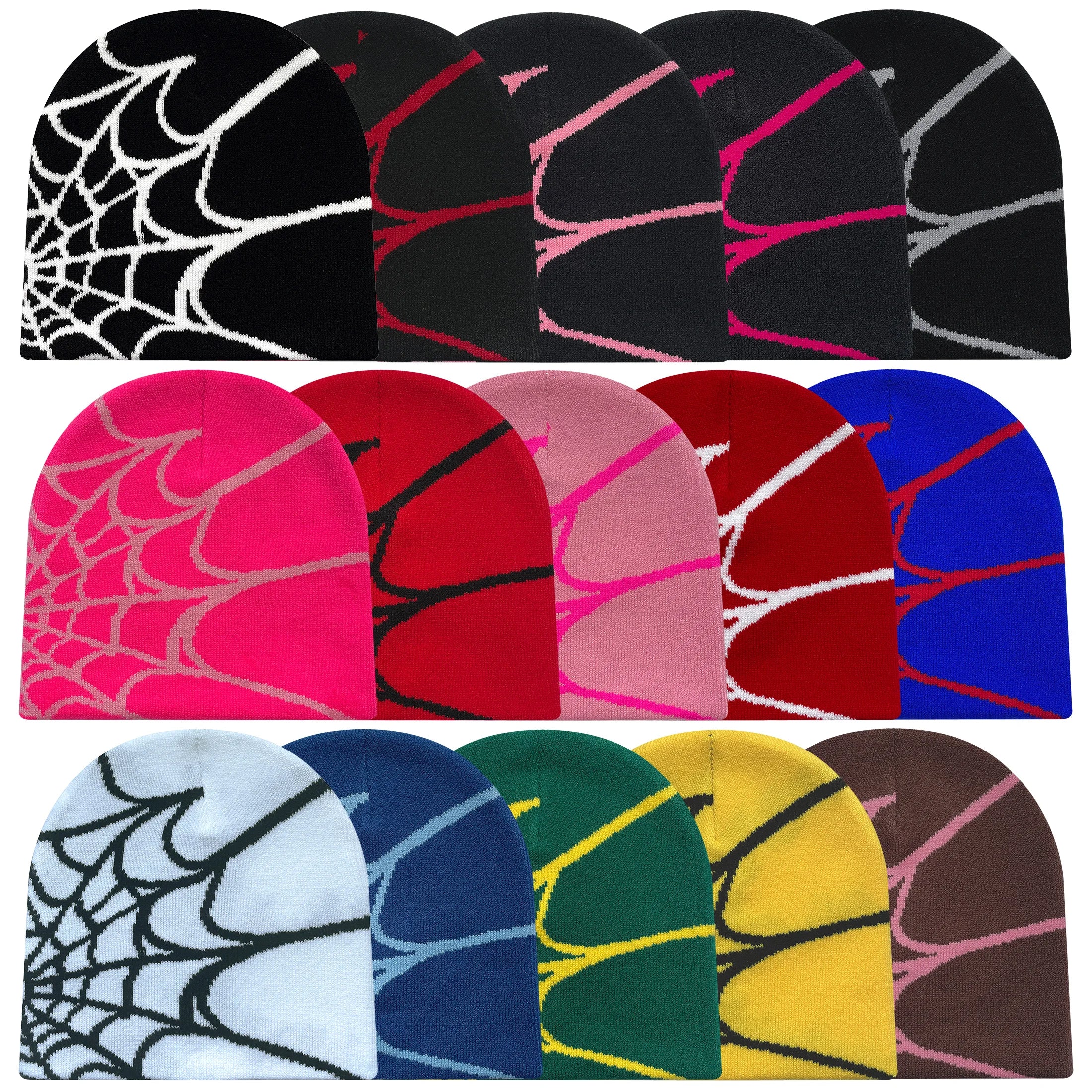 Men's And Women's Hat Spider Web Design