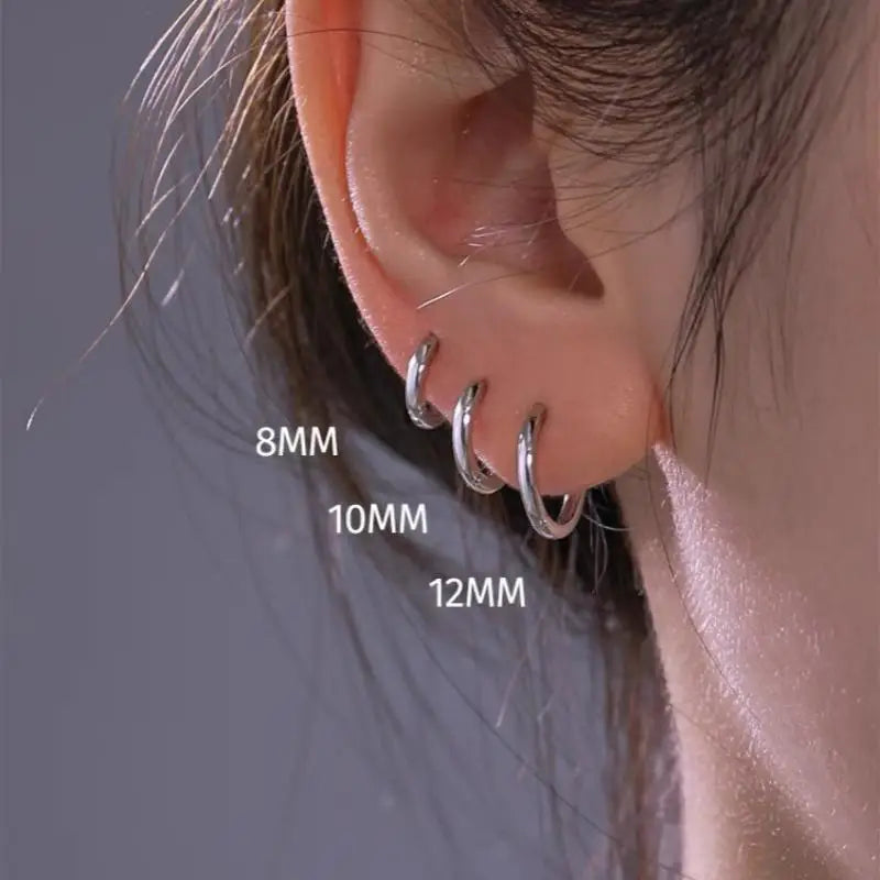 Stainless Steel Hoop Earrings