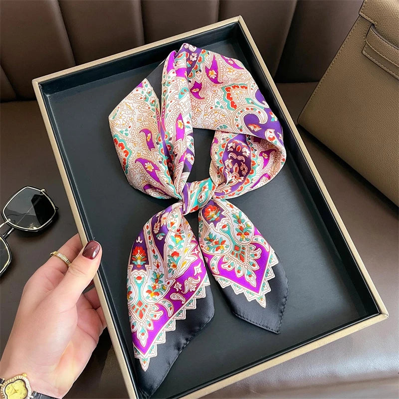 Bohemian Silk Square Scarf