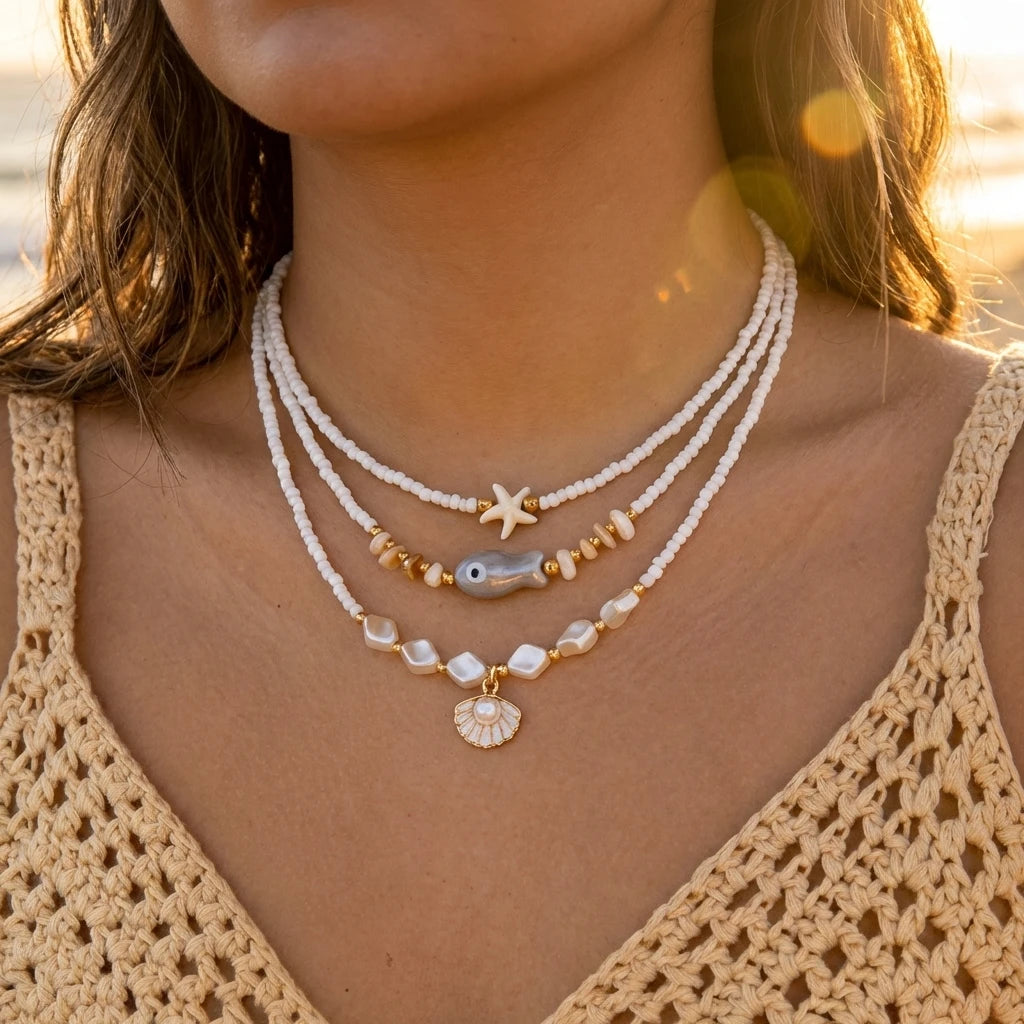 Bohemian Multilayer Pendant Necklace