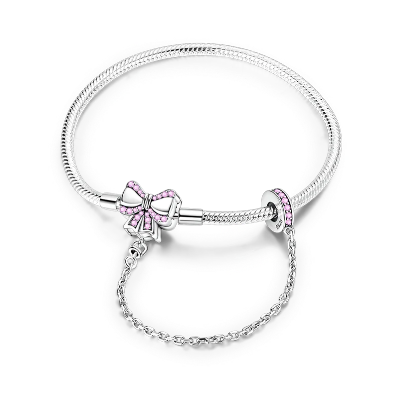 Sterling Silver Bracelets 17-20CM  Heart Shaped Bracelet